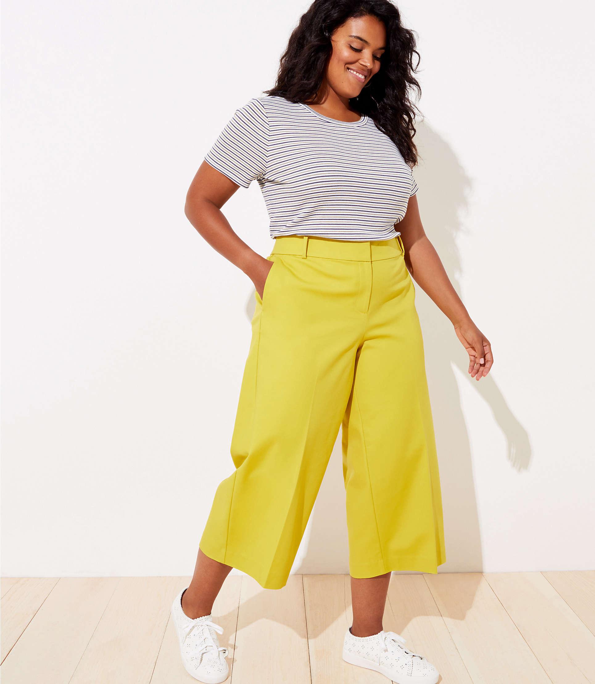 loft wide leg pants