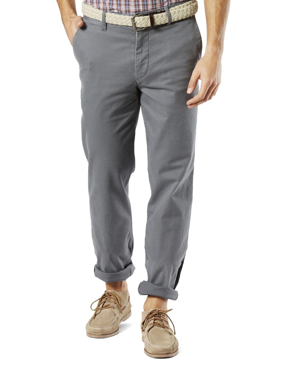 Lyst - Dockers Straight Flat Front Pants in Gray for Men