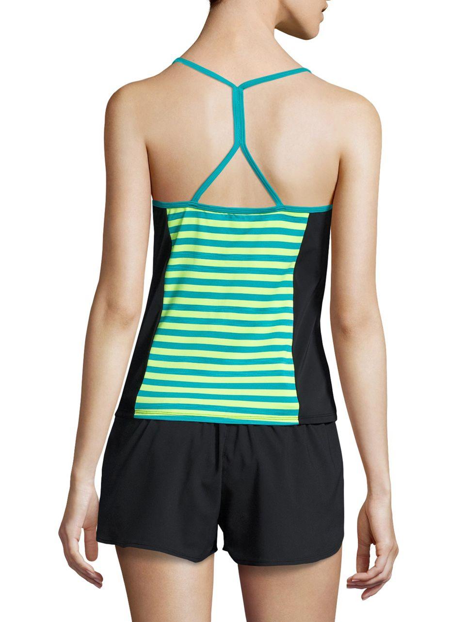 nike striped tank top