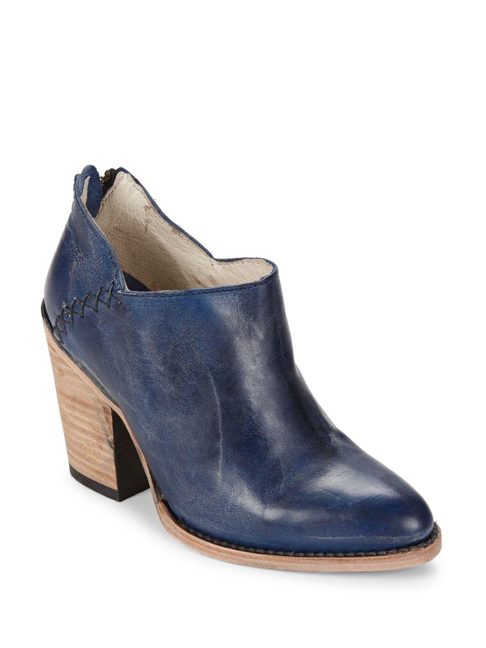 Freebird by steven Leather Ankle Boots in Blue | Lyst