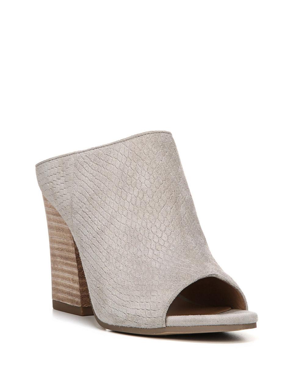franco sarto peep toe flats