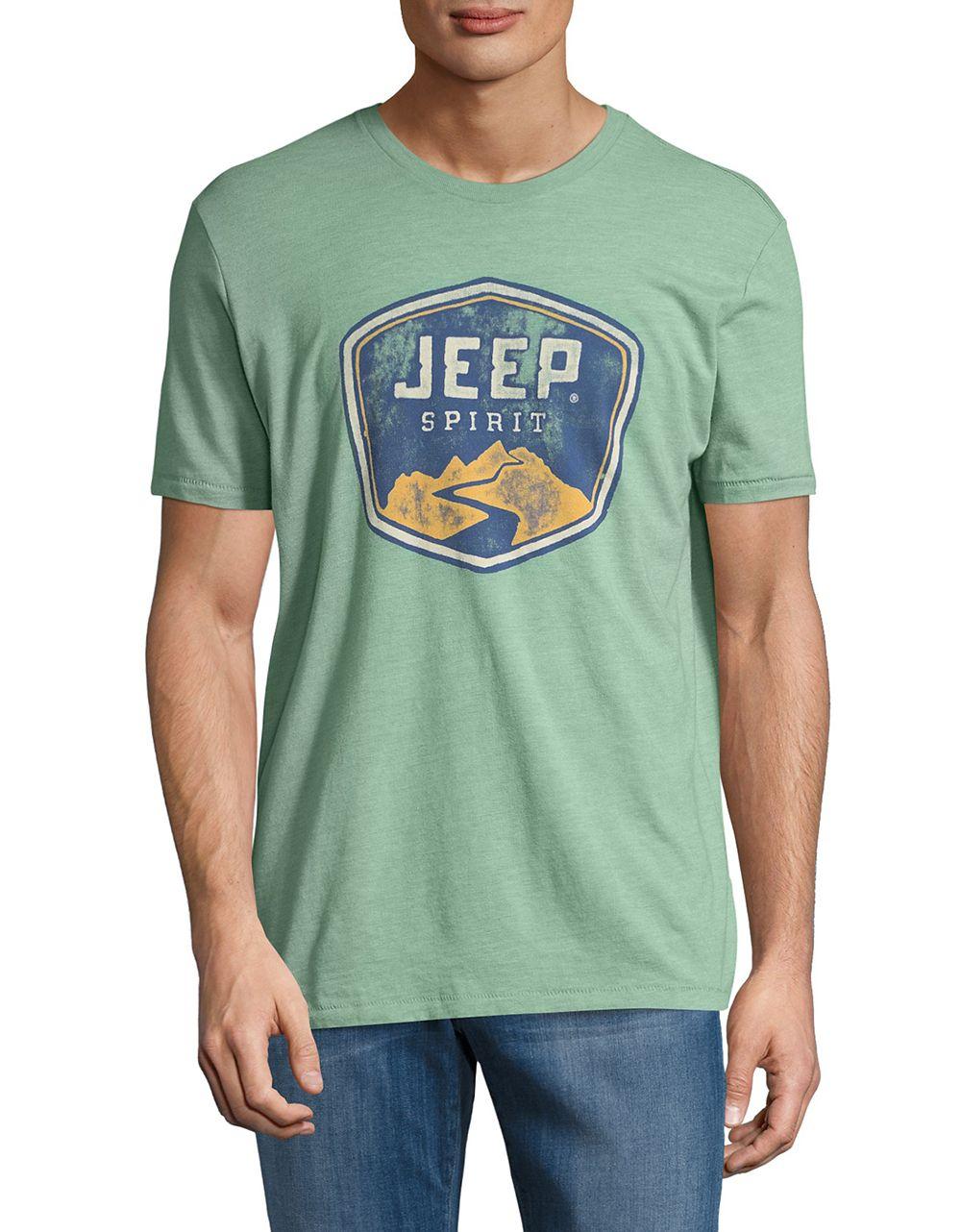 Lyst Lucky Brand Jeep Graphic In Green For lyst lucky brand jeep graphic in green for