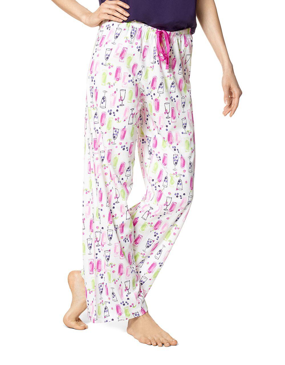 Hue Cocktail Print Pajama Pants Lyst