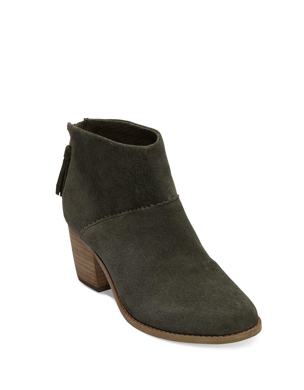 toms leila booties castlerock grey suede