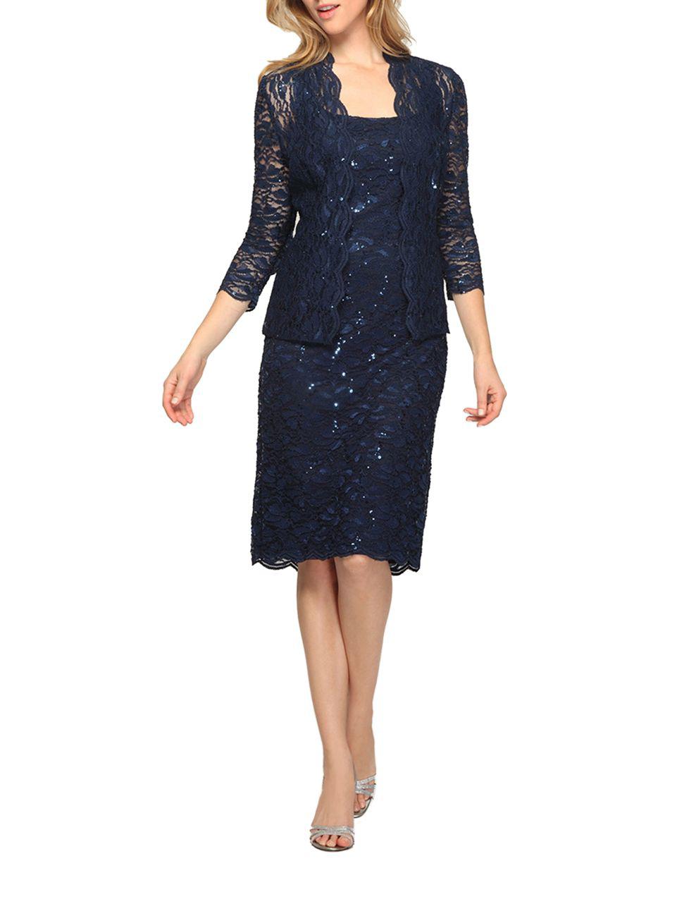 Alex Evenings Tea Length Dress
