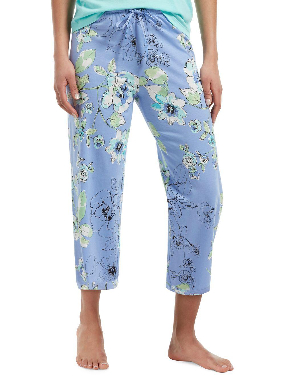 Hue Morning Floral Capri Pajama Pants in Blue - Lyst