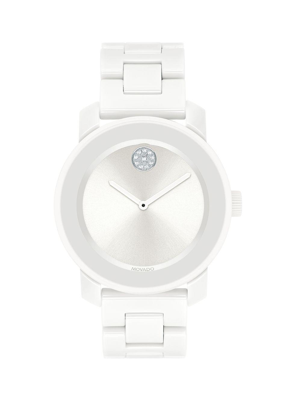 white movado watch