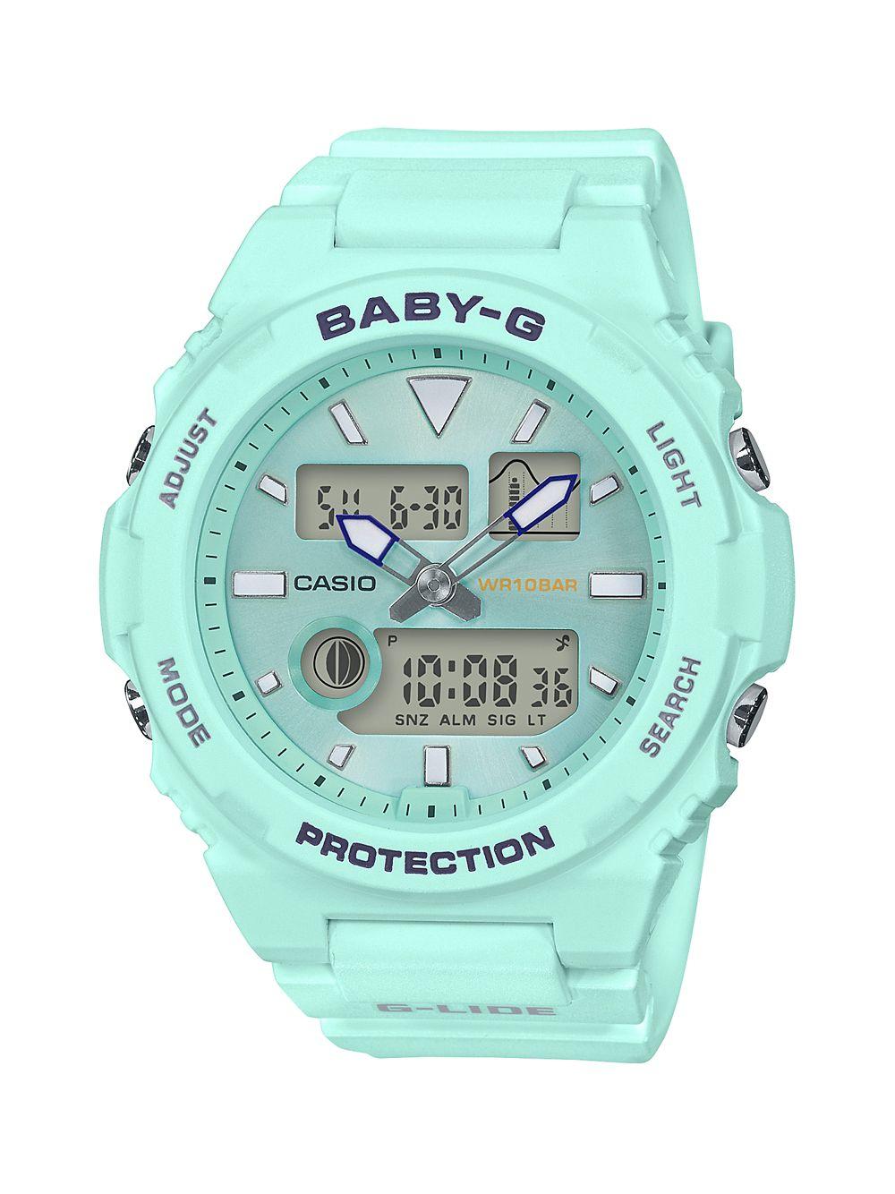 G-Shock Baby-g Ana-digi Resin Strap Watch in Green - Lyst