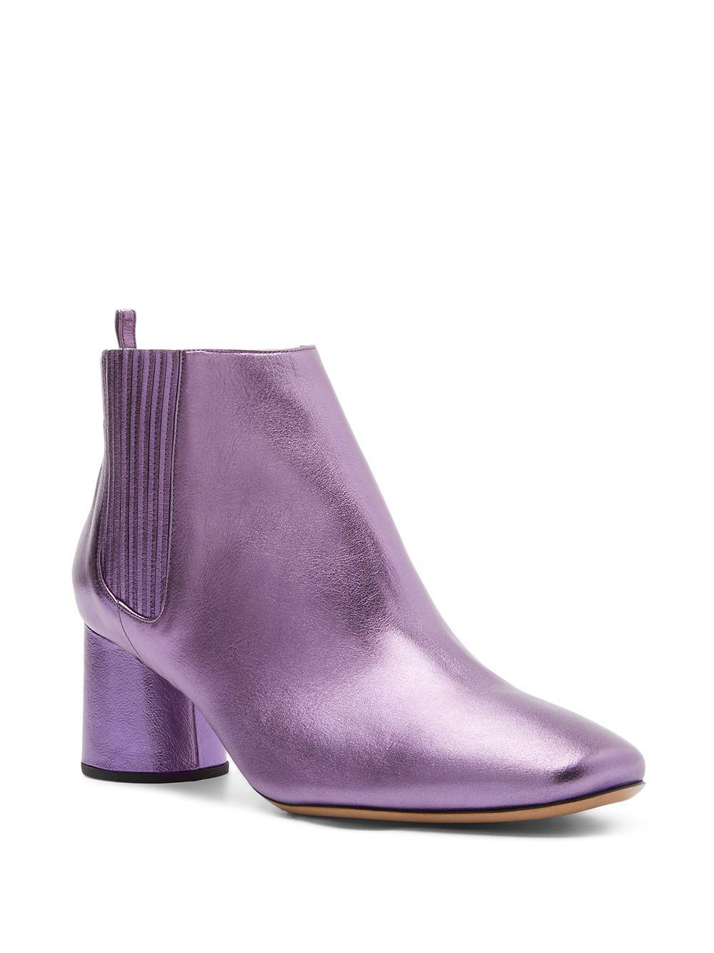 metallic chelsea boots