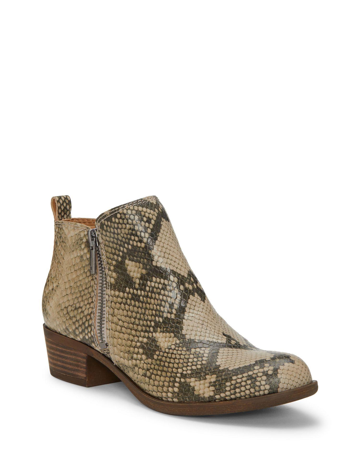lucky basel flat leather bootie