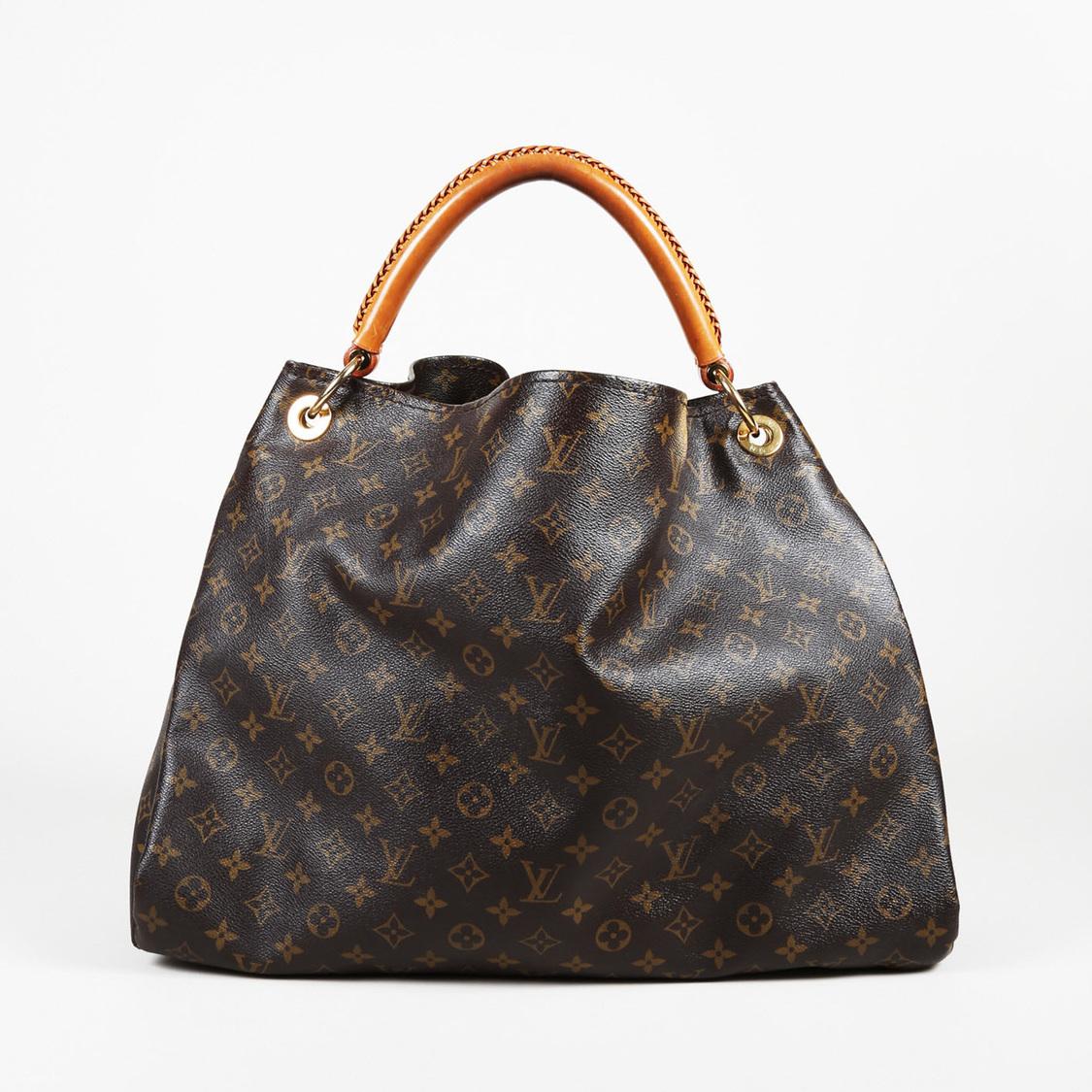 Lyst - Louis Vuitton Artsy Gm Monogram Coated Canvas Top Handle Bag in Brown