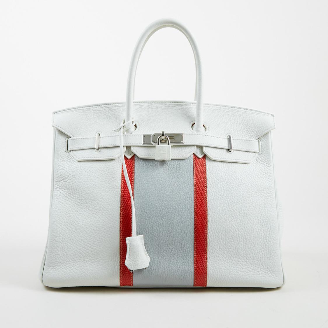 Hermès Birkin 35 Leather Handbag in White - Lyst
