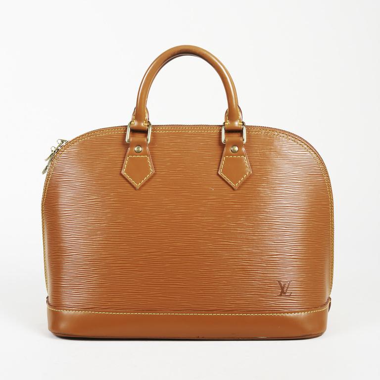Lyst - Louis Vuitton Cannelle Epi Leather &quot;alma Pm&quot; Handbag in Brown