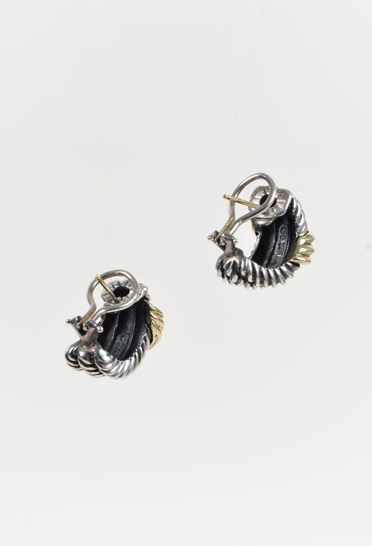 David Yurman Sterling Silver 14 Karat Yellow Gold Cable Shrimp Gallery