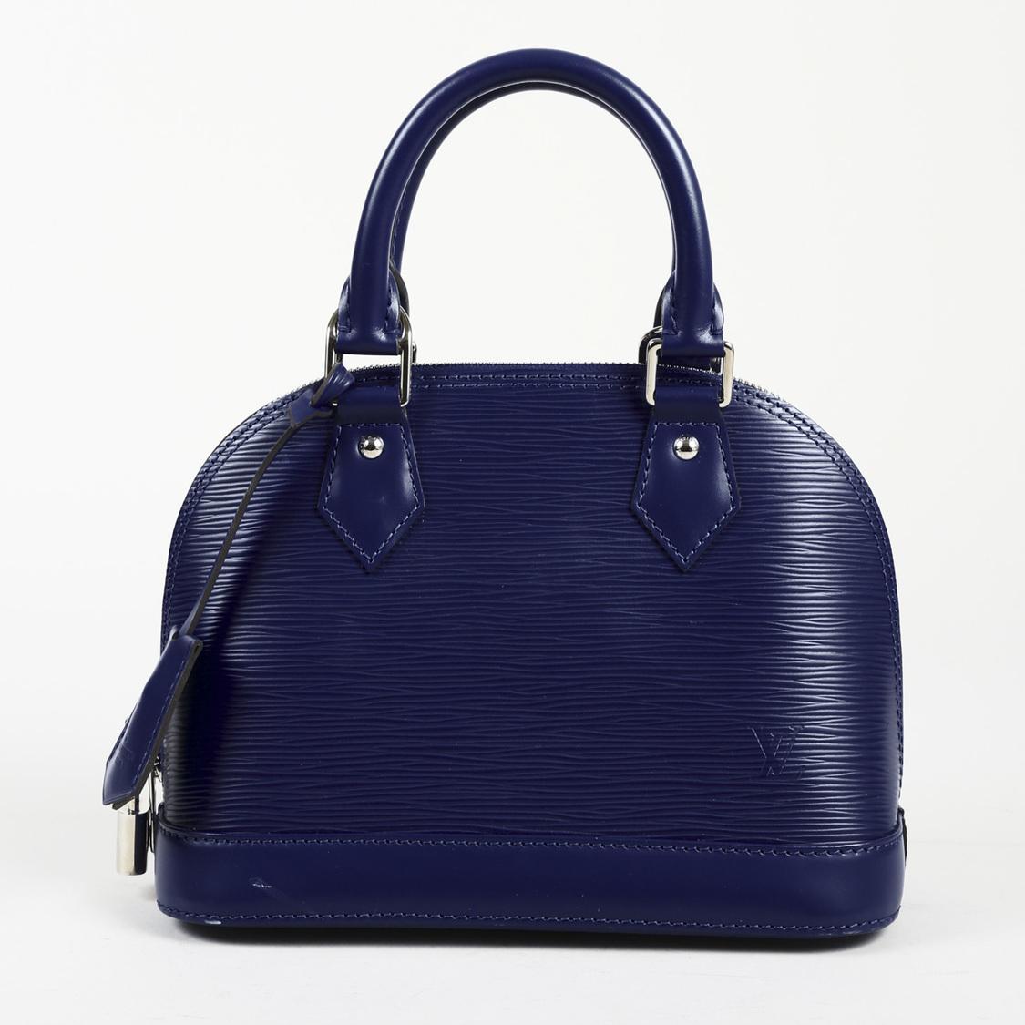 Lyst - Louis Vuitton Epi Leather &quot;alma Bb&quot; Satchel Bag in Blue