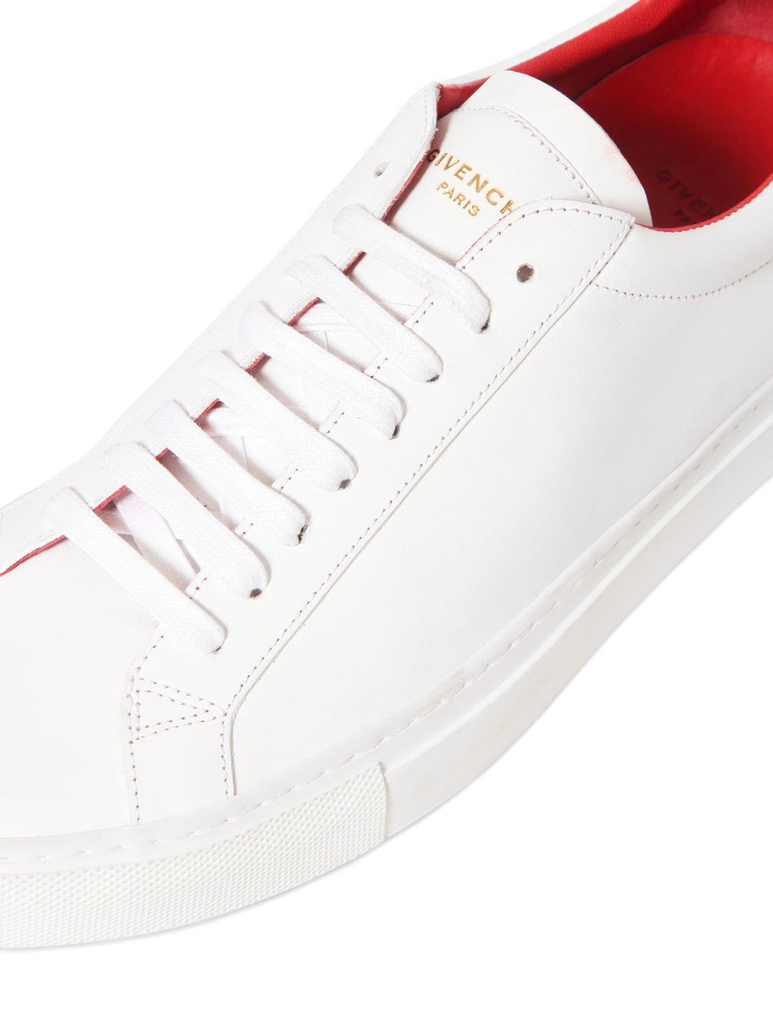 Givenchy Urban Street Leather Tennis Sneakers in White - Lyst