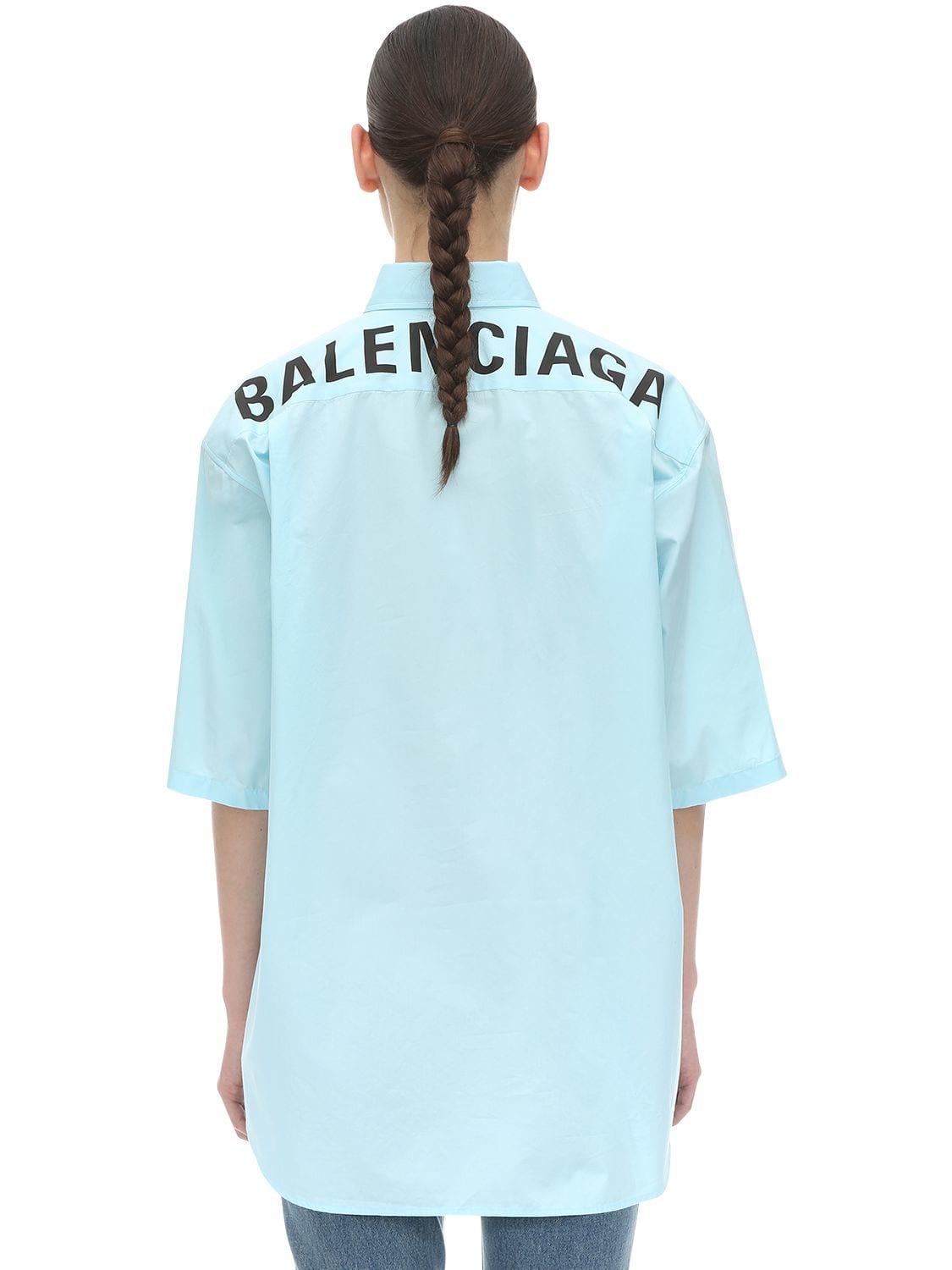 balenciaga back logo shirt