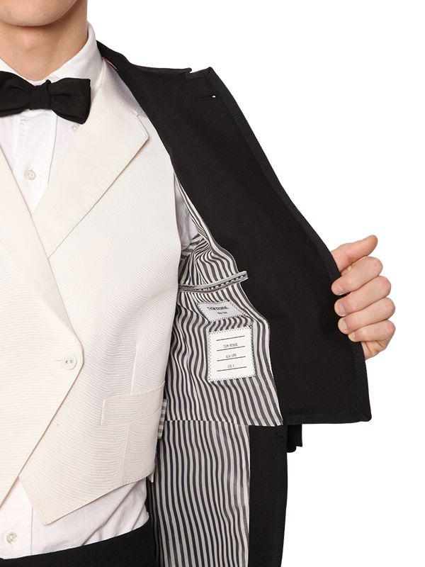 Lyst - Thom Browne Mohair & Wool Tailcoat Tuxedo Suit in Black for Men