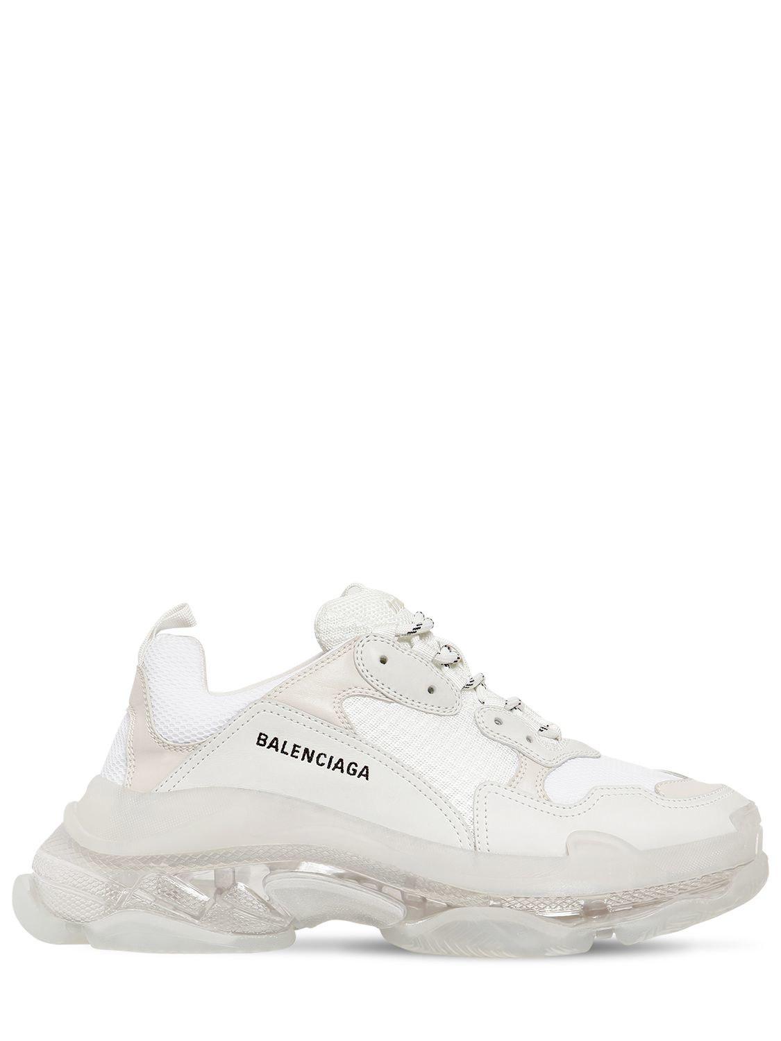 Balenciaga Triple S Bubble Sole Sneakers in White for Men - Lyst
