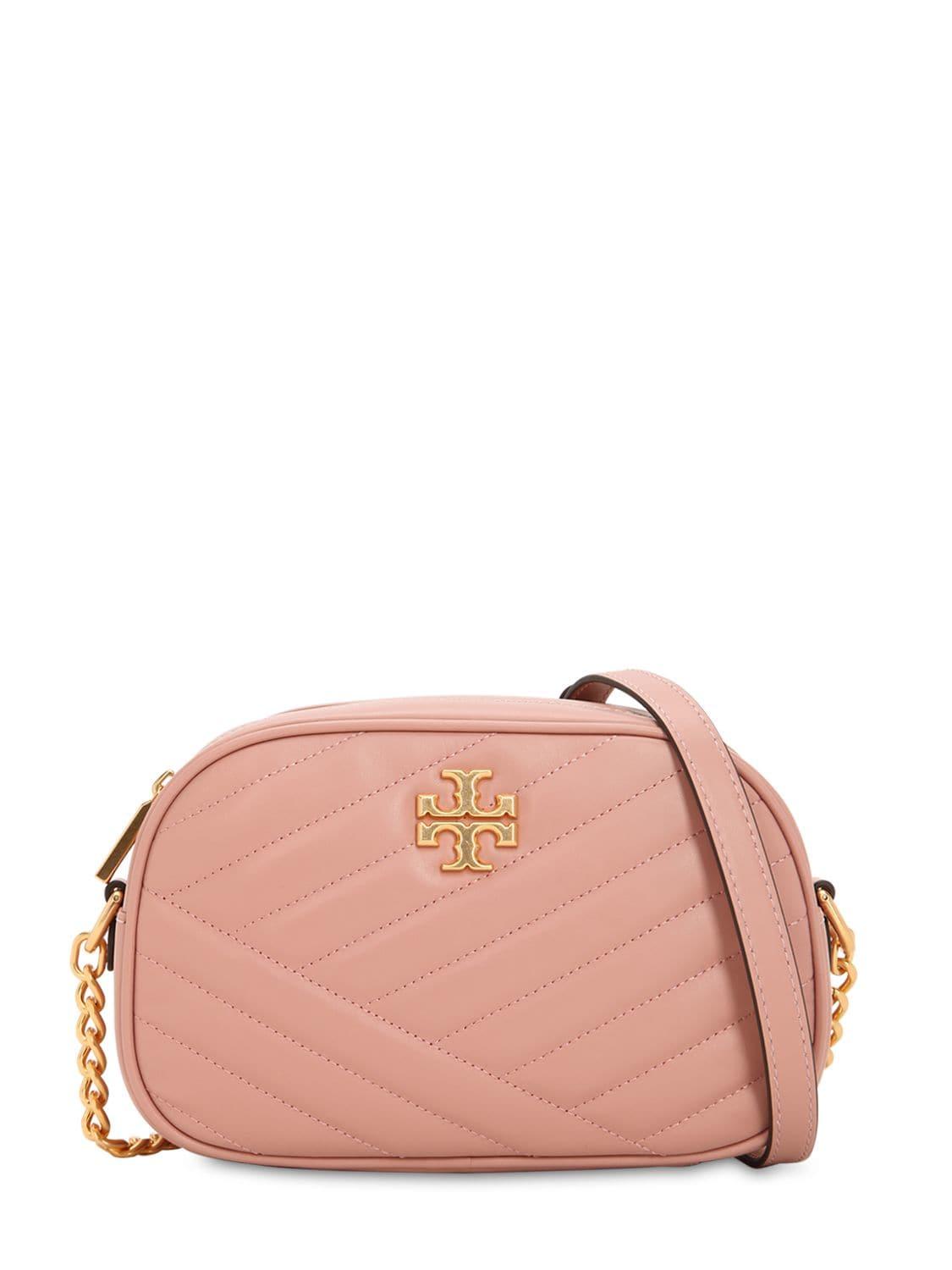 Tory Burch Quilted Leather Shoulder Bag in Pink - Lyst