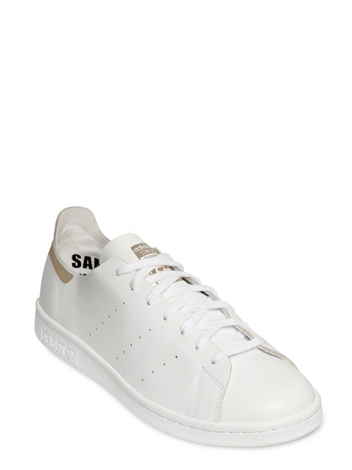 Lyst - Adidas Originals Stan Smith Laser-Cut Leather Sneakers in ... Gallery
