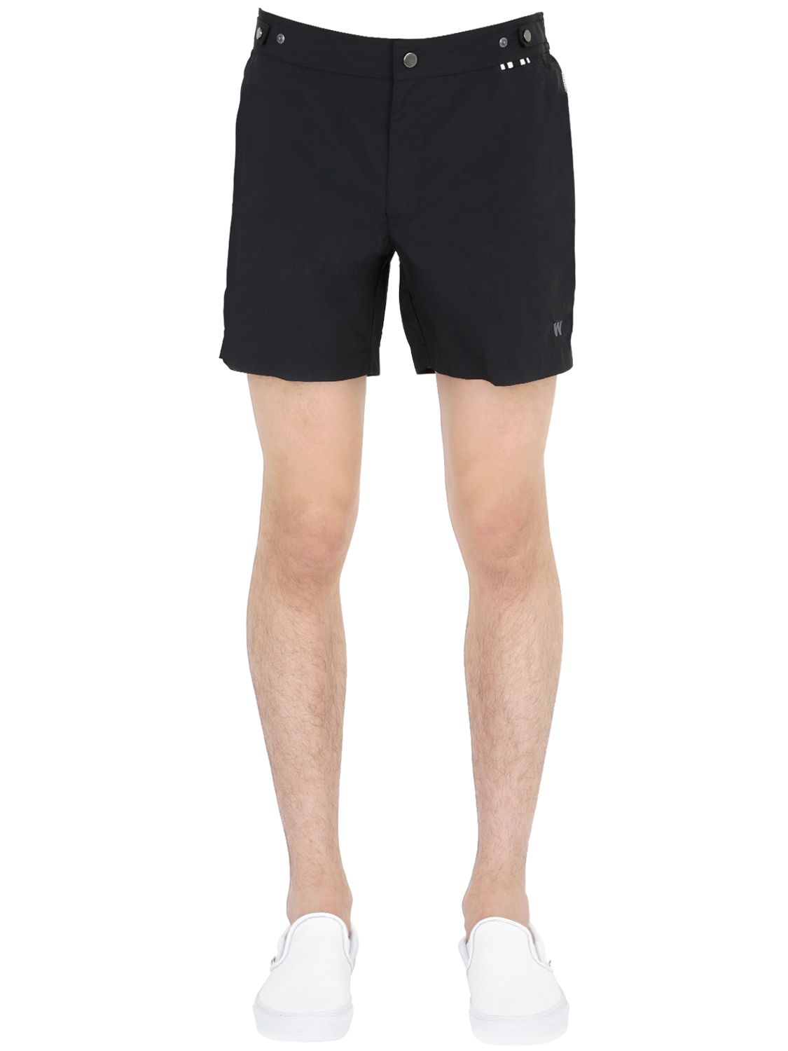Download Lyst - Danward Solid Quick Drying Swim Shorts in Black for Men