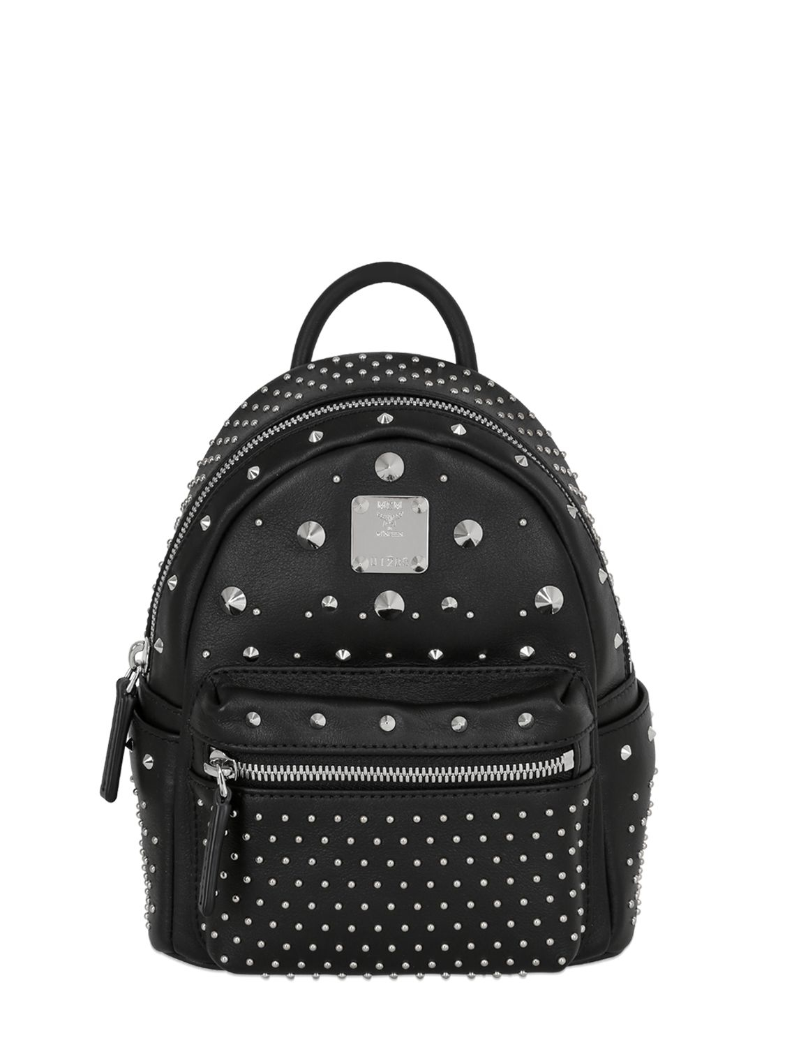 Mcm Mini Bee-boo Leather Backpack in Multicolor (BLACK) | Lyst