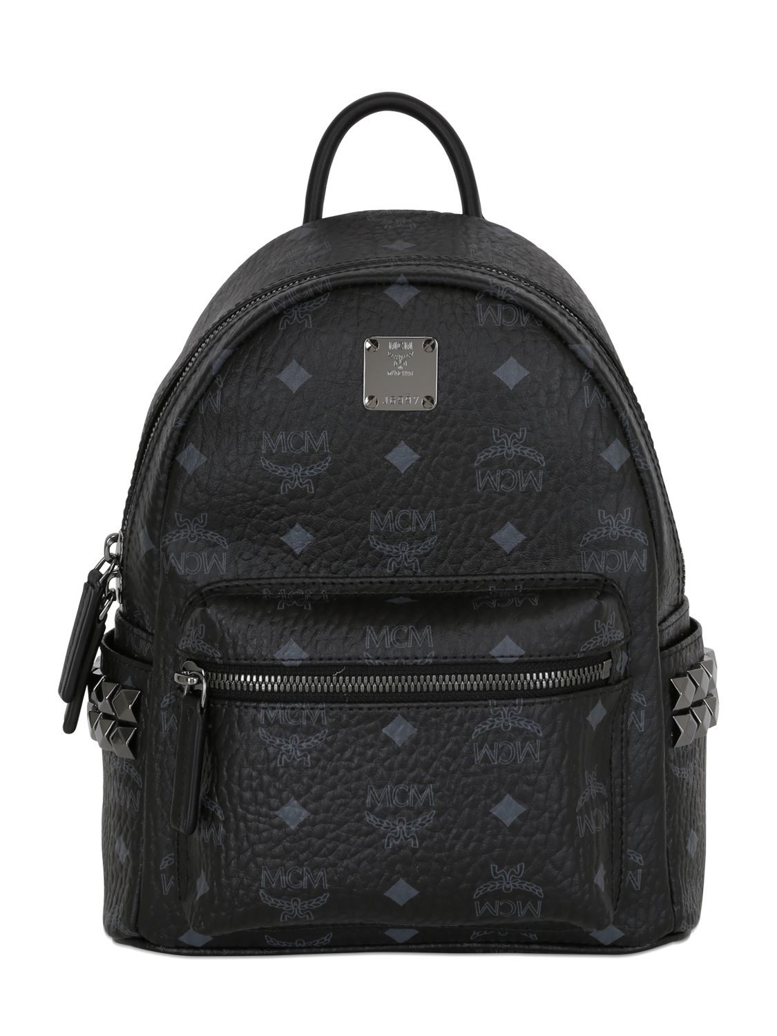 Mcm Mini Stark Faux Leather Backpack in Multicolor (BLACK) | Lyst