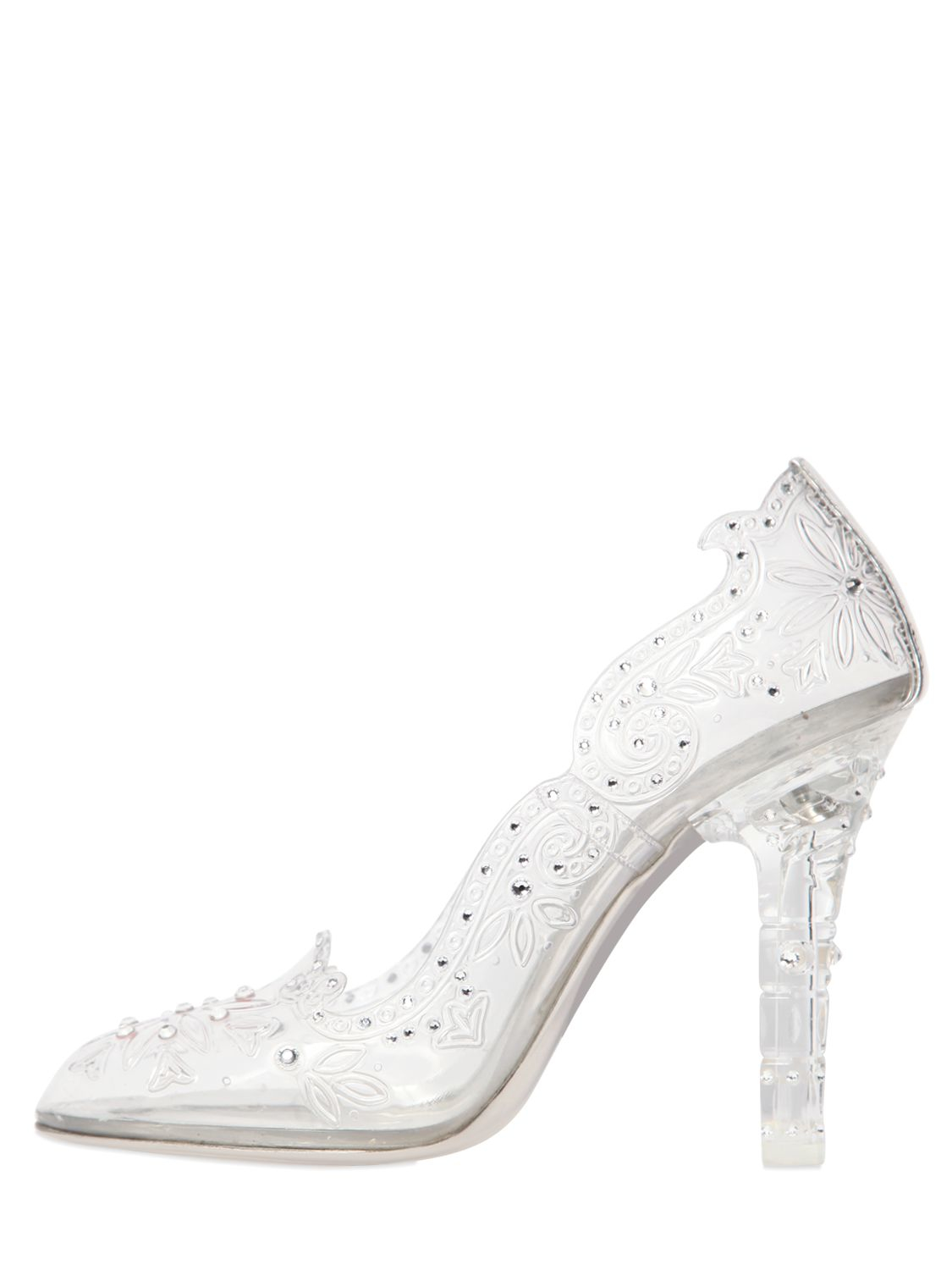 Dolce & gabbana Clear Cinderella Heels in White | Lyst