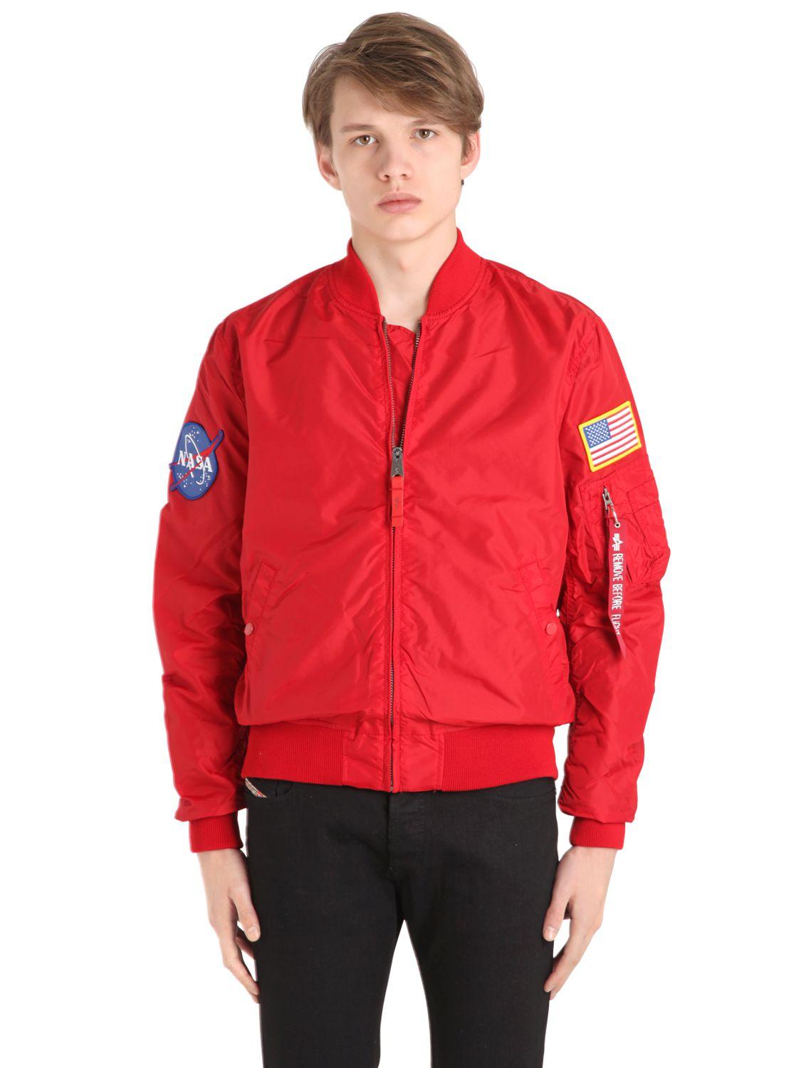 Alpha Industries Ma-1 Tt Nasa Reversible Bomber Jacket in ...