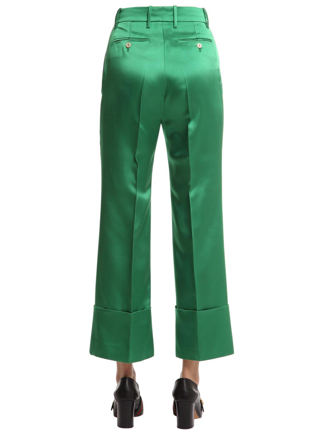 gucci pants green