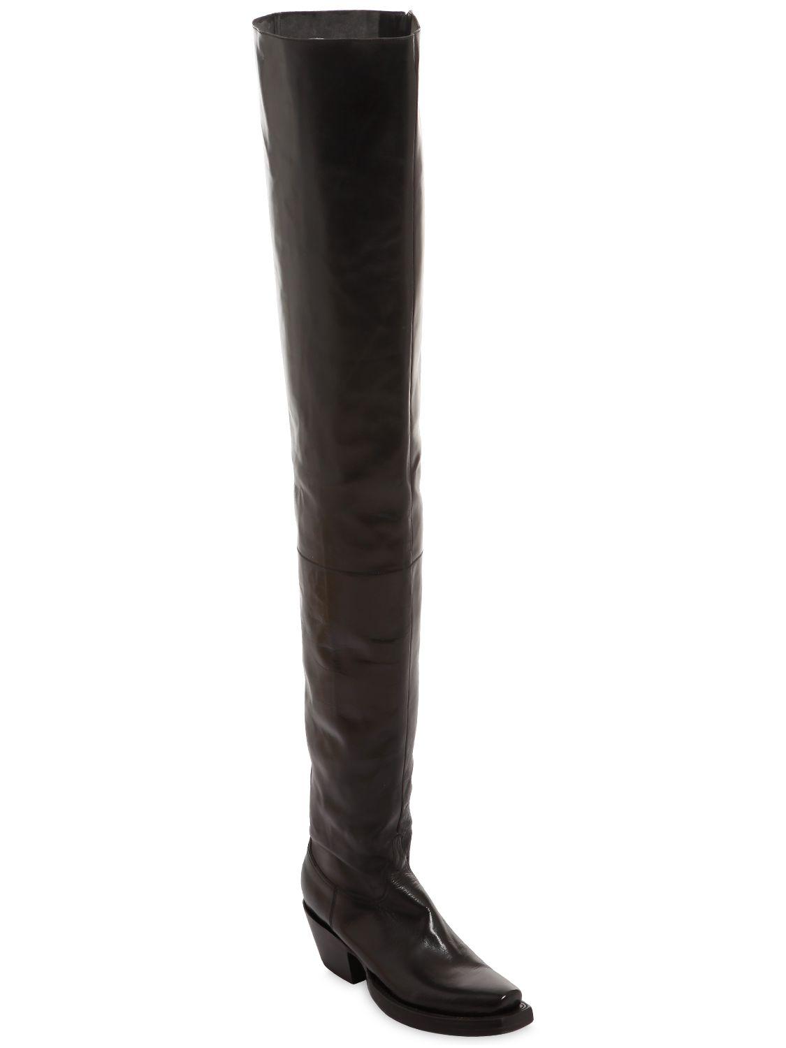 vetements thigh high boots