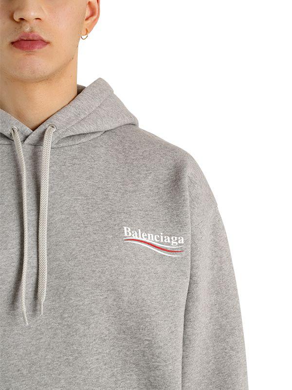 Balenciaga Hoodie Mens Grey Iucn Water