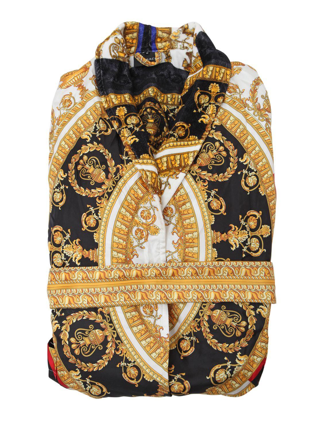 versace multicolor bathrobe