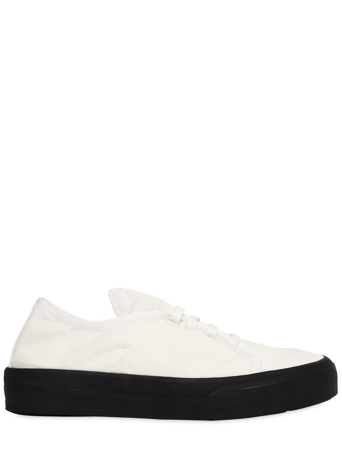 jil sander canvas sneakers