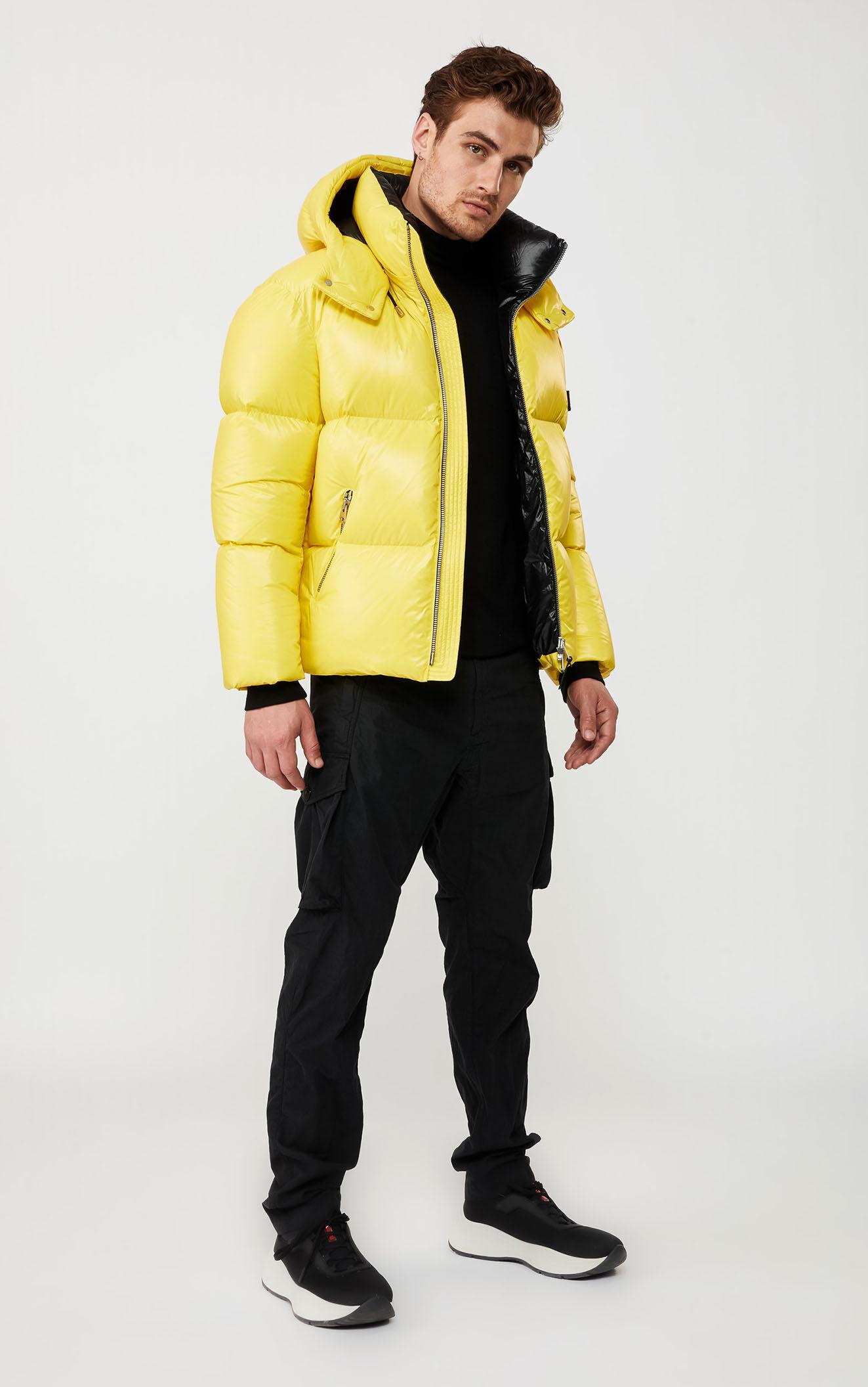 yellow padded jacket mens