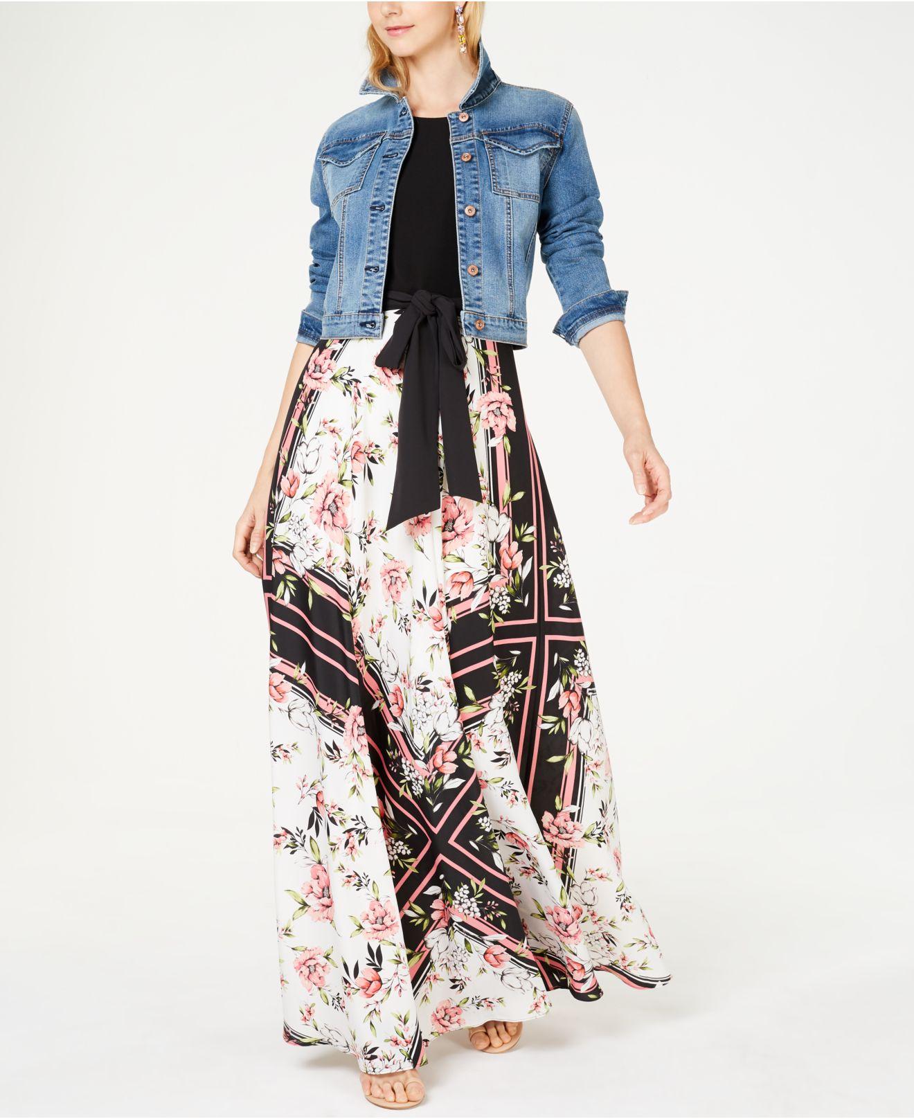 knit floral maxi dress