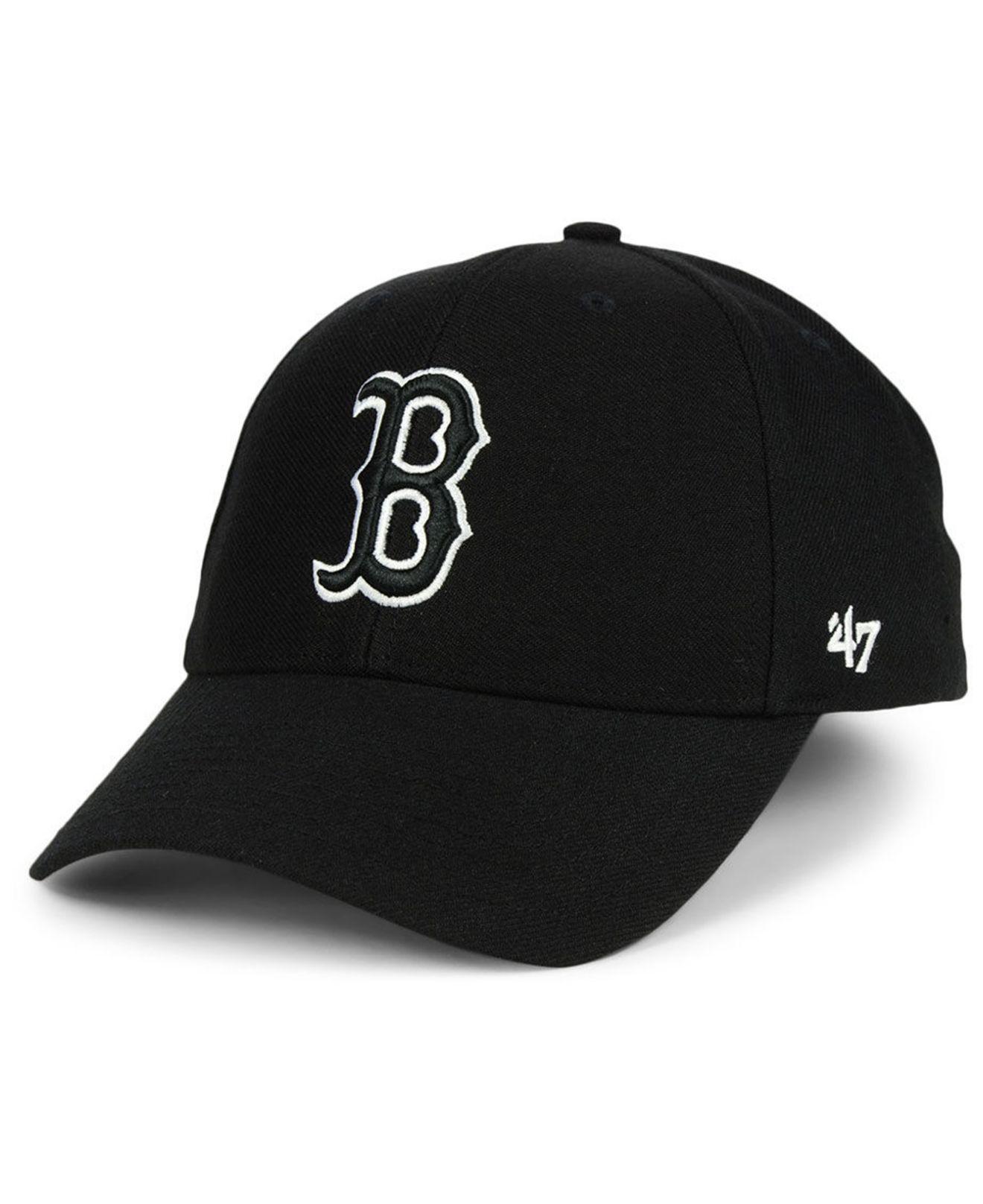 47 Brand Boston Red Sox Curved Mvp Cap in Black for Men - Lyst