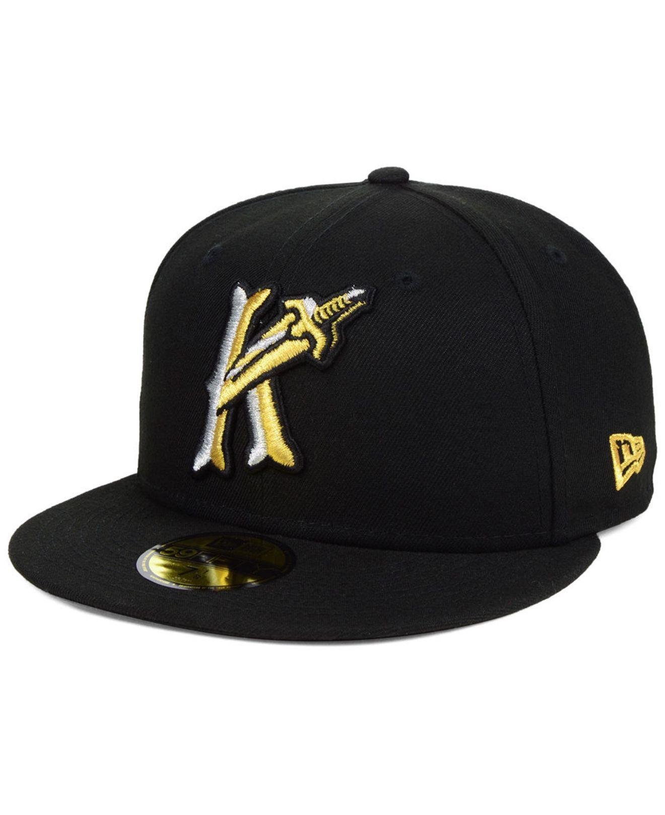 Lyst - KTZ Charlotte Knights Ac 59fifty-fitted Cap in Black for Men