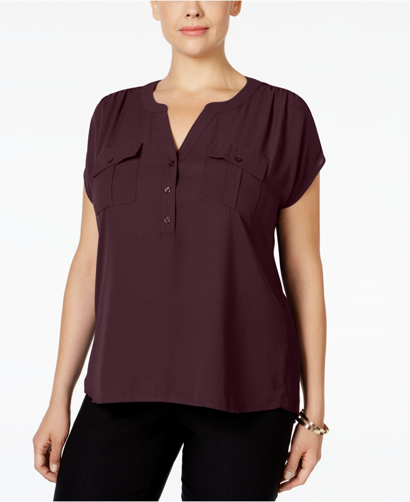 brown plus size tshirt