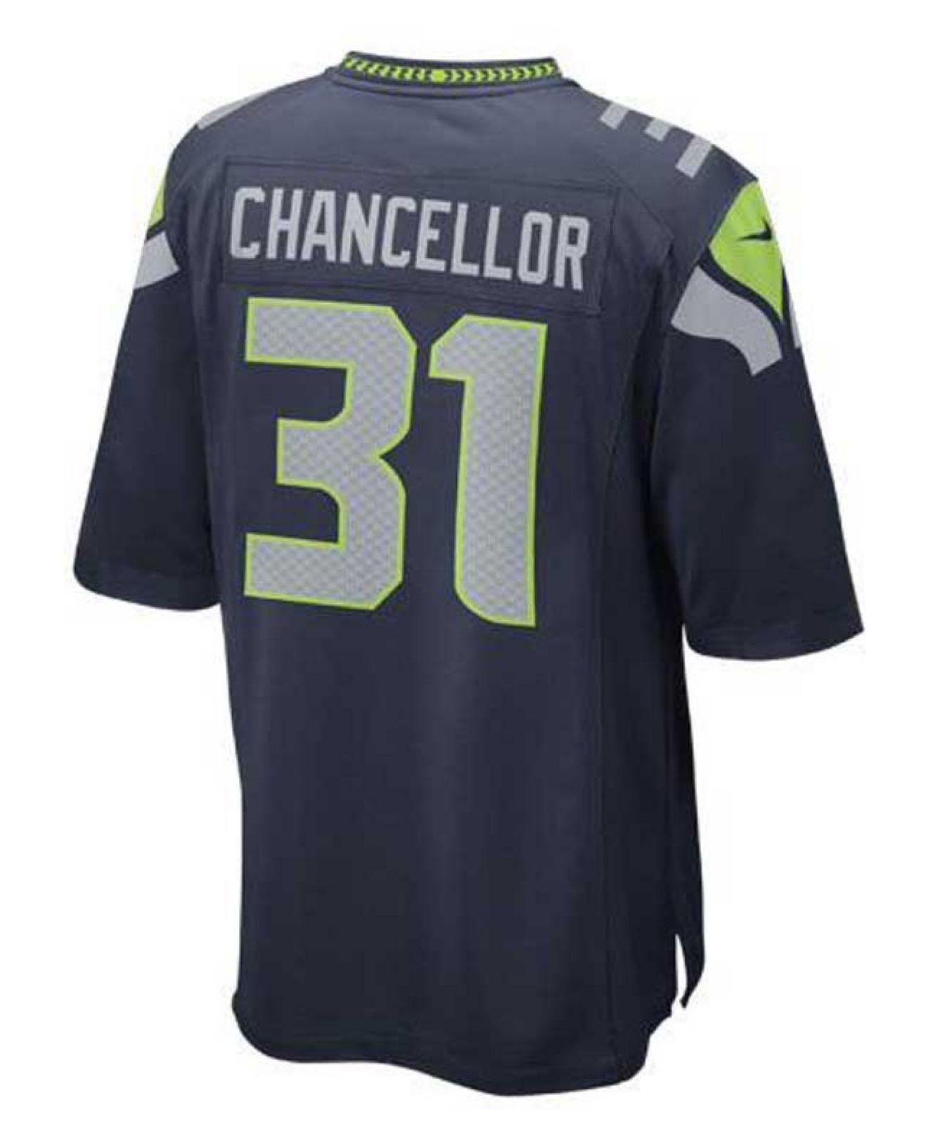 Nike Men's Kam Chancellor Seattle Seahawks Game Jersey in Blue for Men ...