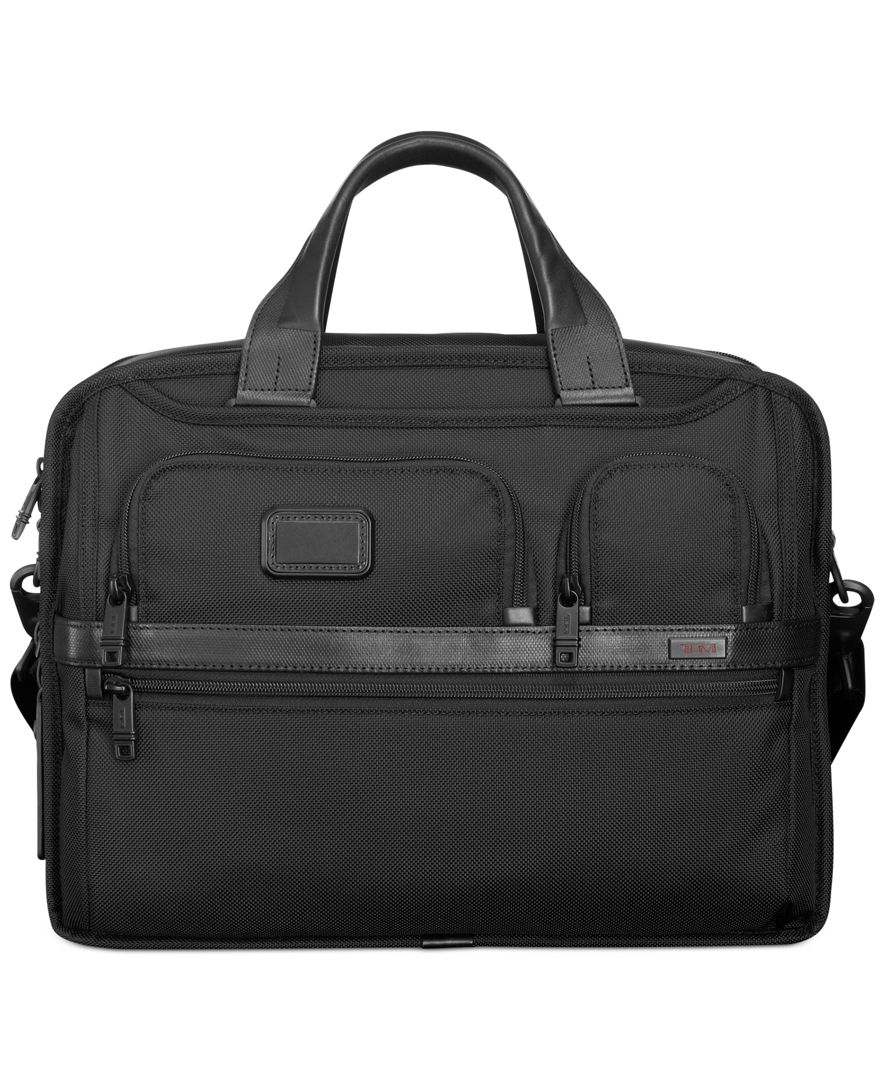 Tumi Alpha 2 Expandable Organizer Laptop Briefcase in Black for Men | Lyst