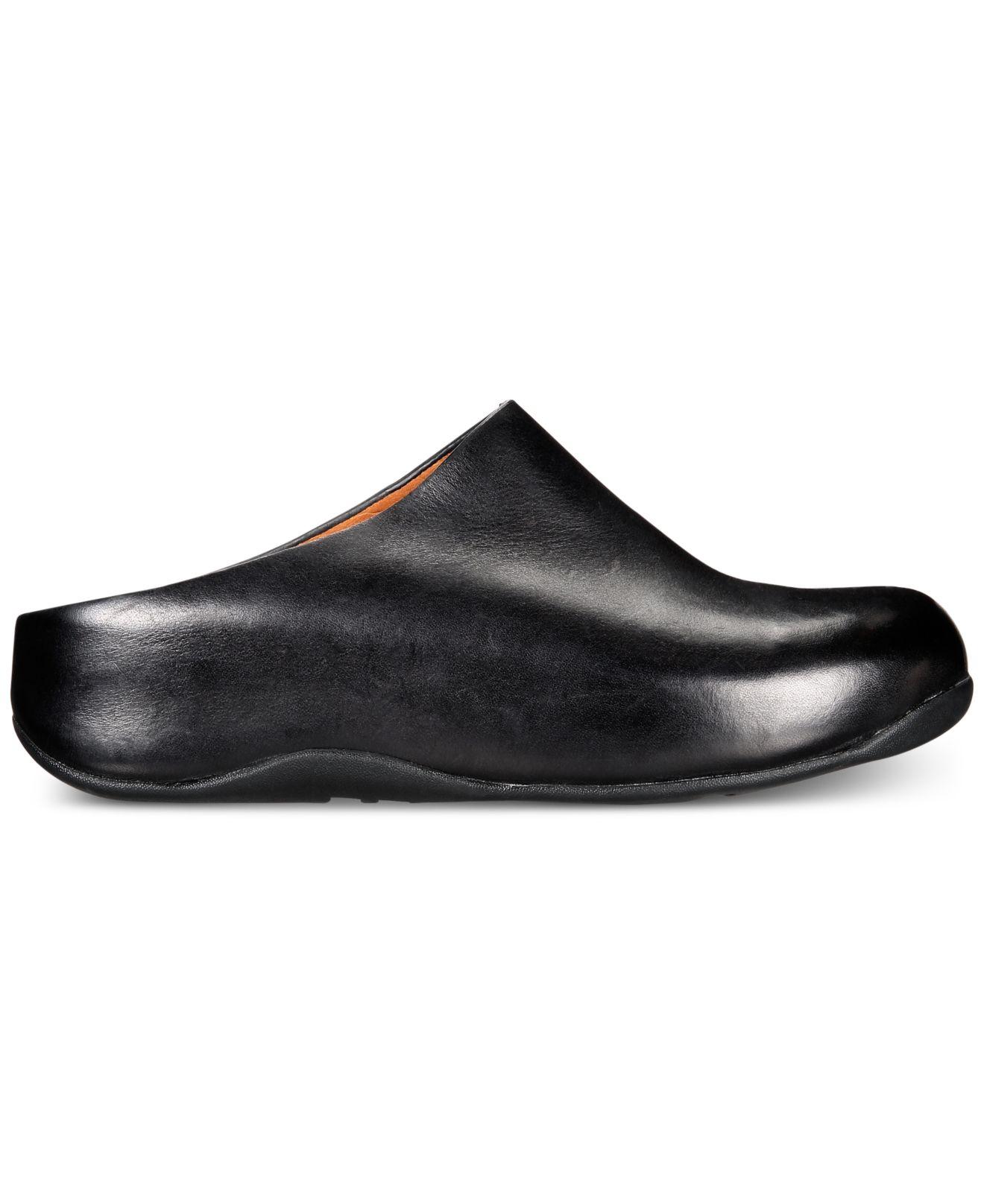 fitflop shuv patent black