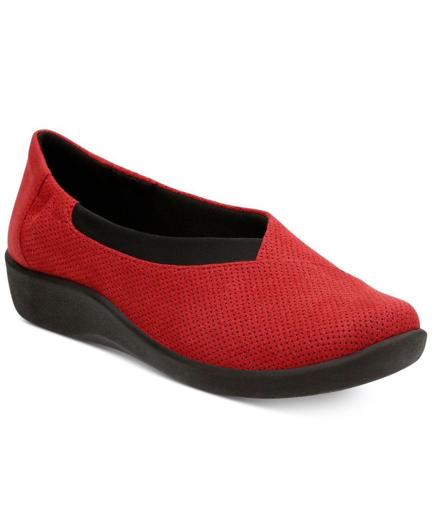 Clarks Sillian Holly Women S Shoes In Red Clarks Sillian Holly Women S Shoes In Red