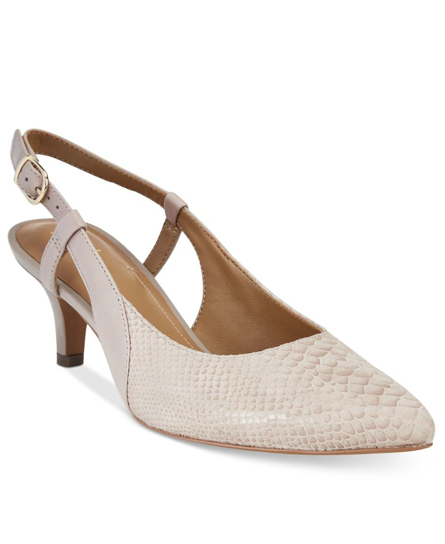 grey sling backs