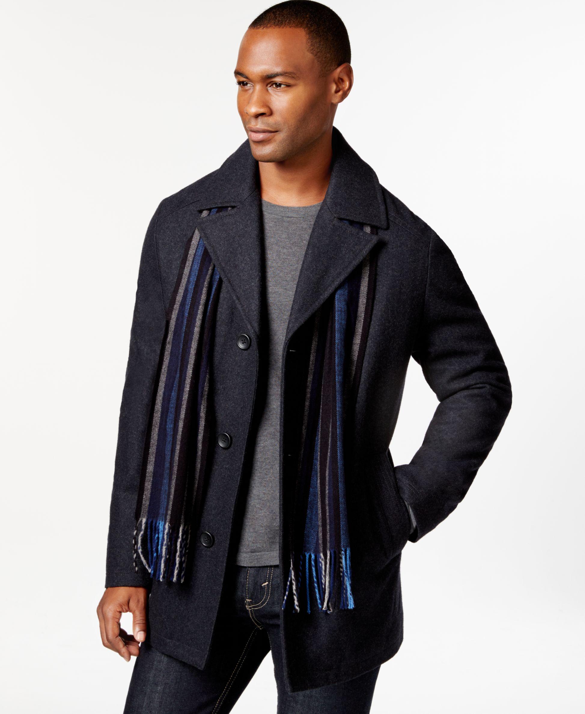 Perry Ellis Portfolio Jacket Leather Car Coat Modern Fashion Perry Ellis Portfolio Jacket Leather Car Coat