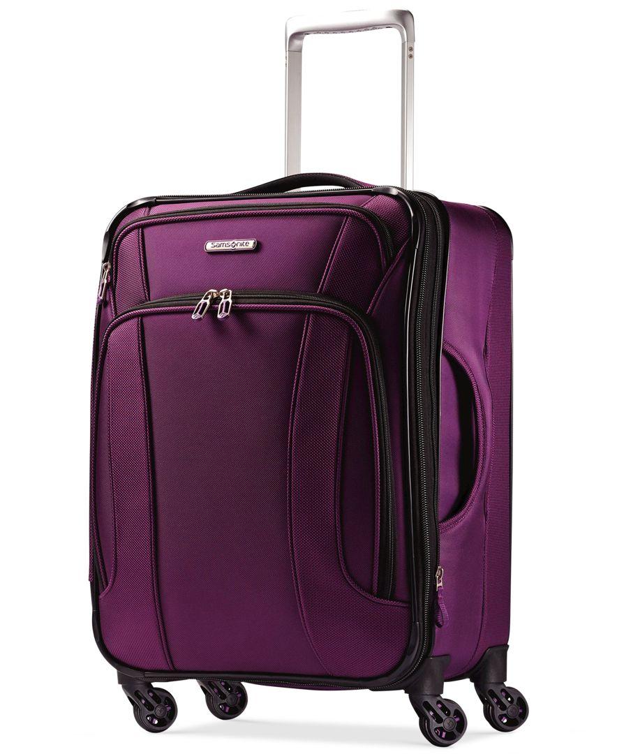 Samsonite Liteair 20&quot; Carry On Expandable Spinner Suitcase, Only At Macy&#39;s in Purple | Lyst