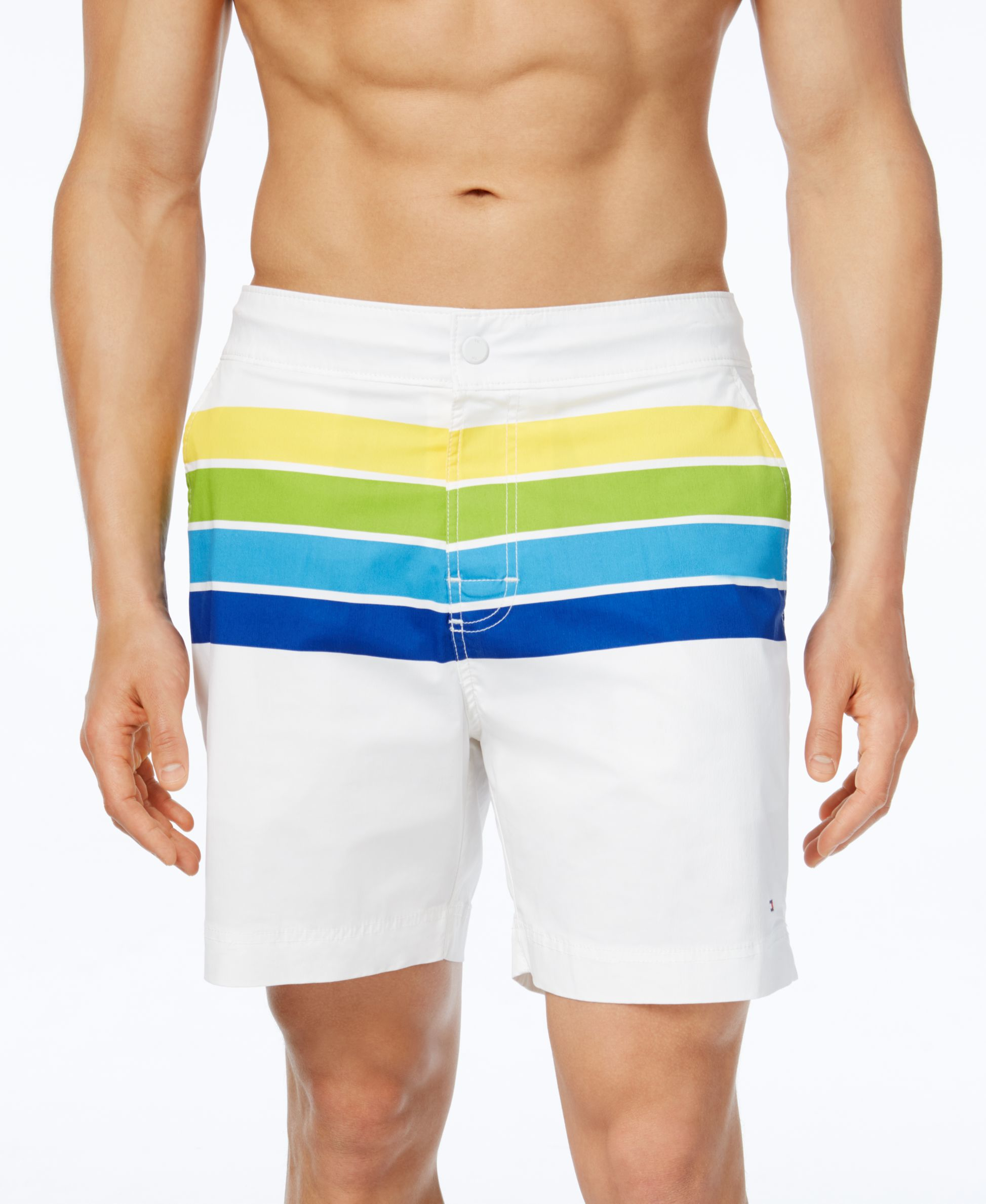 macys mens white shorts