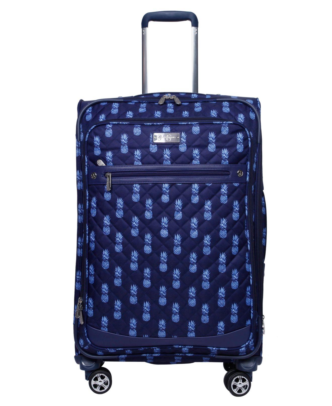 Lyst Jessica Simpson 25" Quilted Pineapple Softside Spinner Suitcase