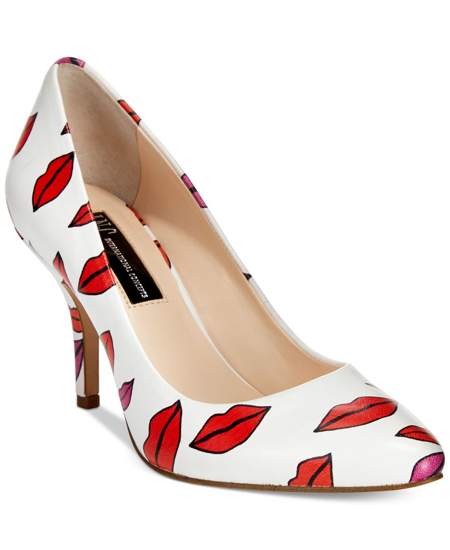 macy's white pumps